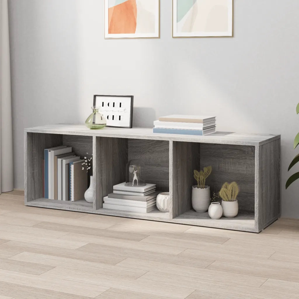Libreria-Mobile TV Grigio Sonoma 36x30x114 cm Legno Multistrato