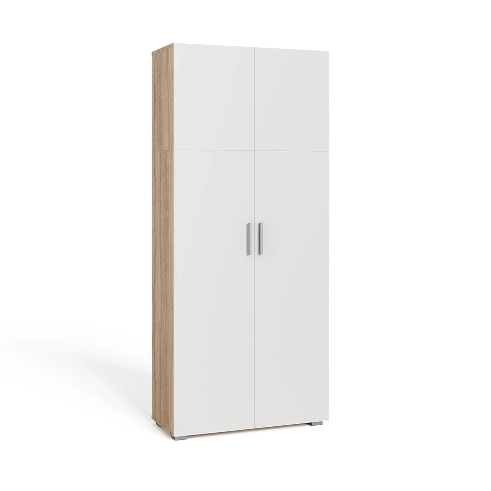 Vicco Scaffale per file Bianco/Sonoma 80 x 182.4 cm