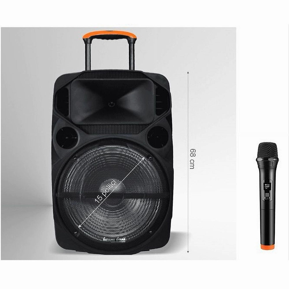 Trade Shop - Cassa Audio Portatile Batteria Woofer 15" Usb Mp3 Microfono Extreme Sound Van-xl -