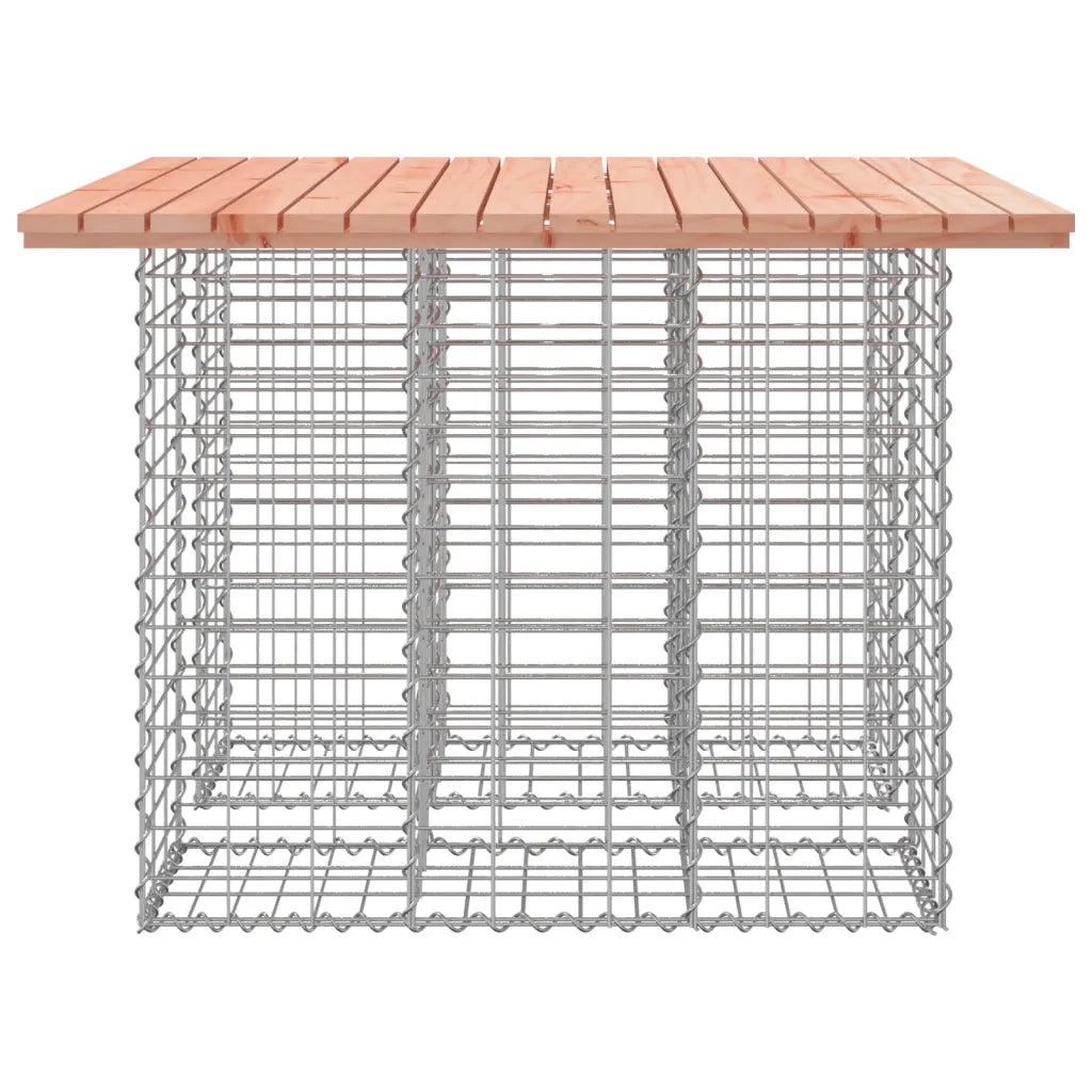 Tavolo da giardino in gabbione design 100x102x72 cm in legno massello Douglas 834369