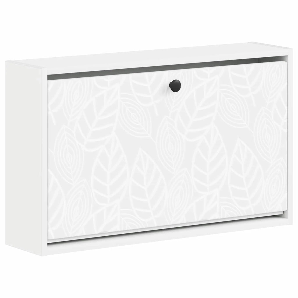 Mobiletto per Scarpe da Muro DELFT 71 x 17 x 43 cm Bianco 897065