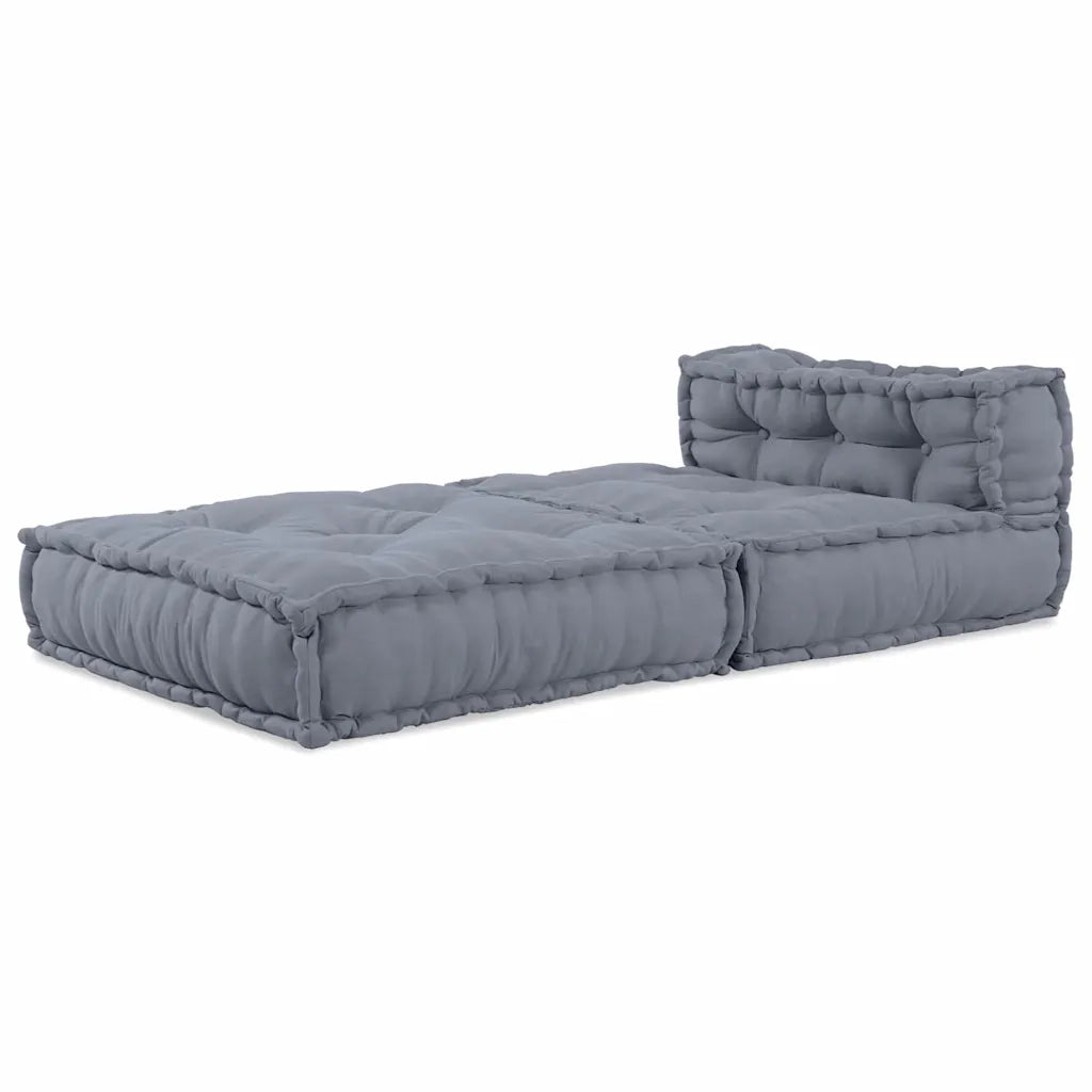 Unità di Divano Modulare Grigio 70 x 70 x 56 cm Tessuto 4019046