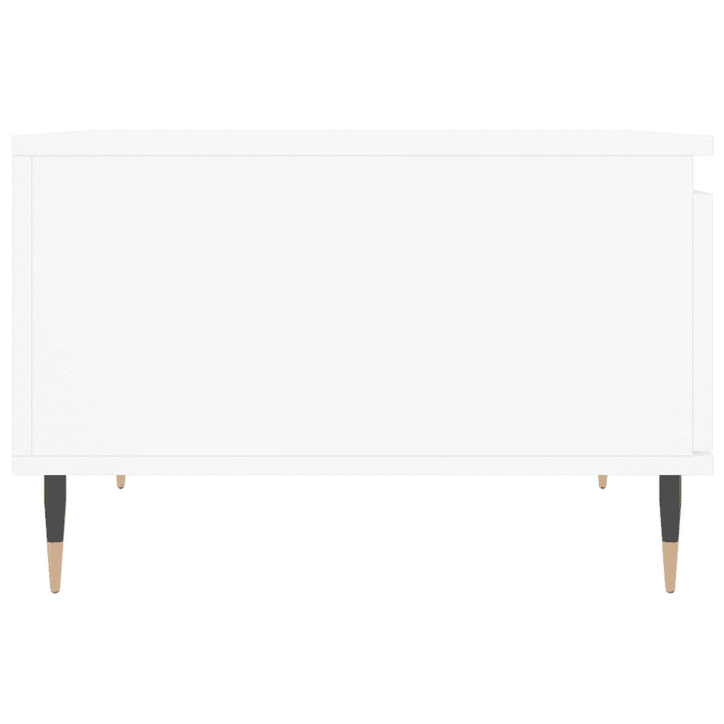 Tavolino da Salotto Bianco 55x55x36,5 cm in Legno Multistrato 830748