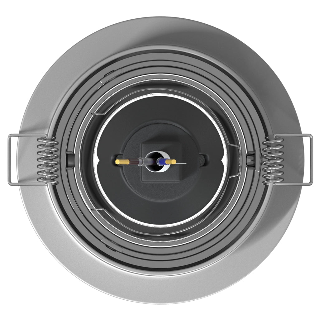 Spotlight incassati 24 pezzi Rotondo GU10 Argento Ã˜91 mm