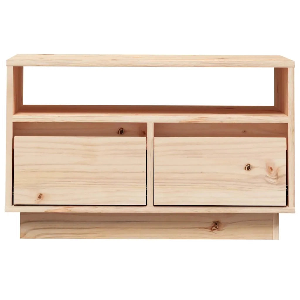 Mobile Porta TV-Credenza TV 60x35x37 cm in Legno Massello di Pino