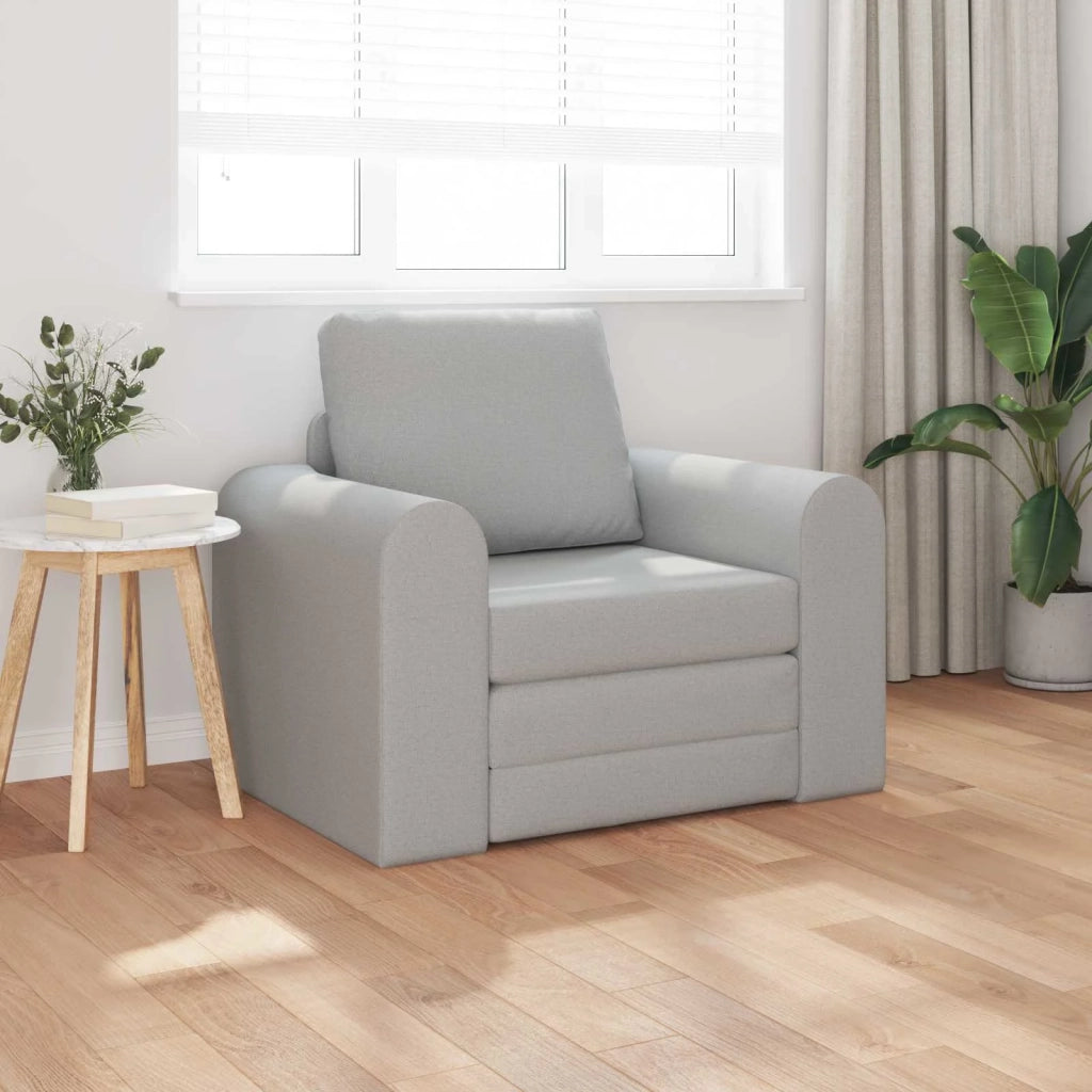 Divano letto | Sof¨¤ letto | Letto singolo Grigio Nuvola 98 x 71 x 83 cm Tessuto