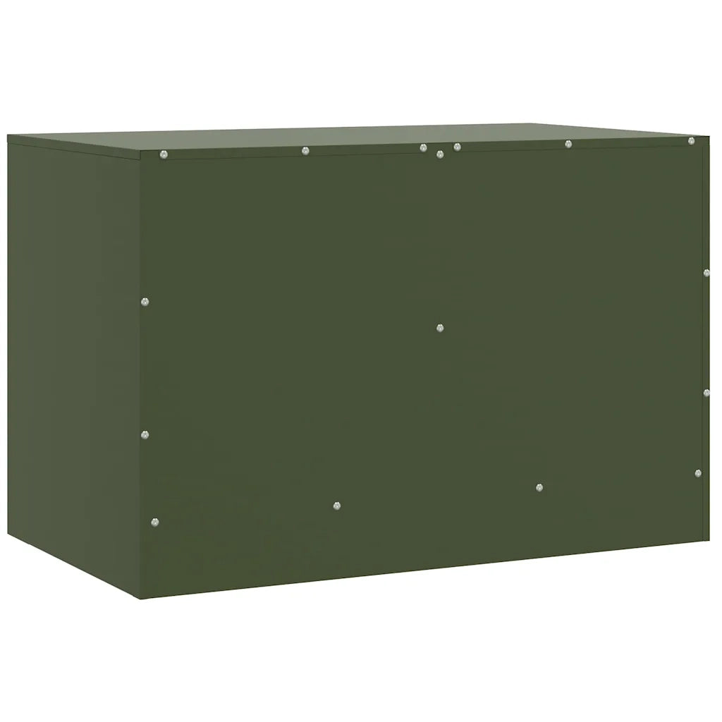 Mobili TV 2 pz | Armadietto TV | Mobile Porta TV Verde Oliva 67x39x44 cm in Acciaio