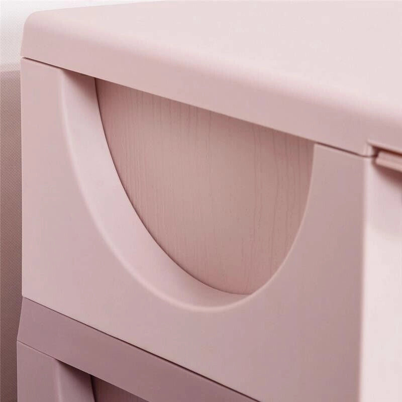 CASSETTIERA IN PLASTICA CON 3 CASSETTI 37X37X56.5CM ROSA