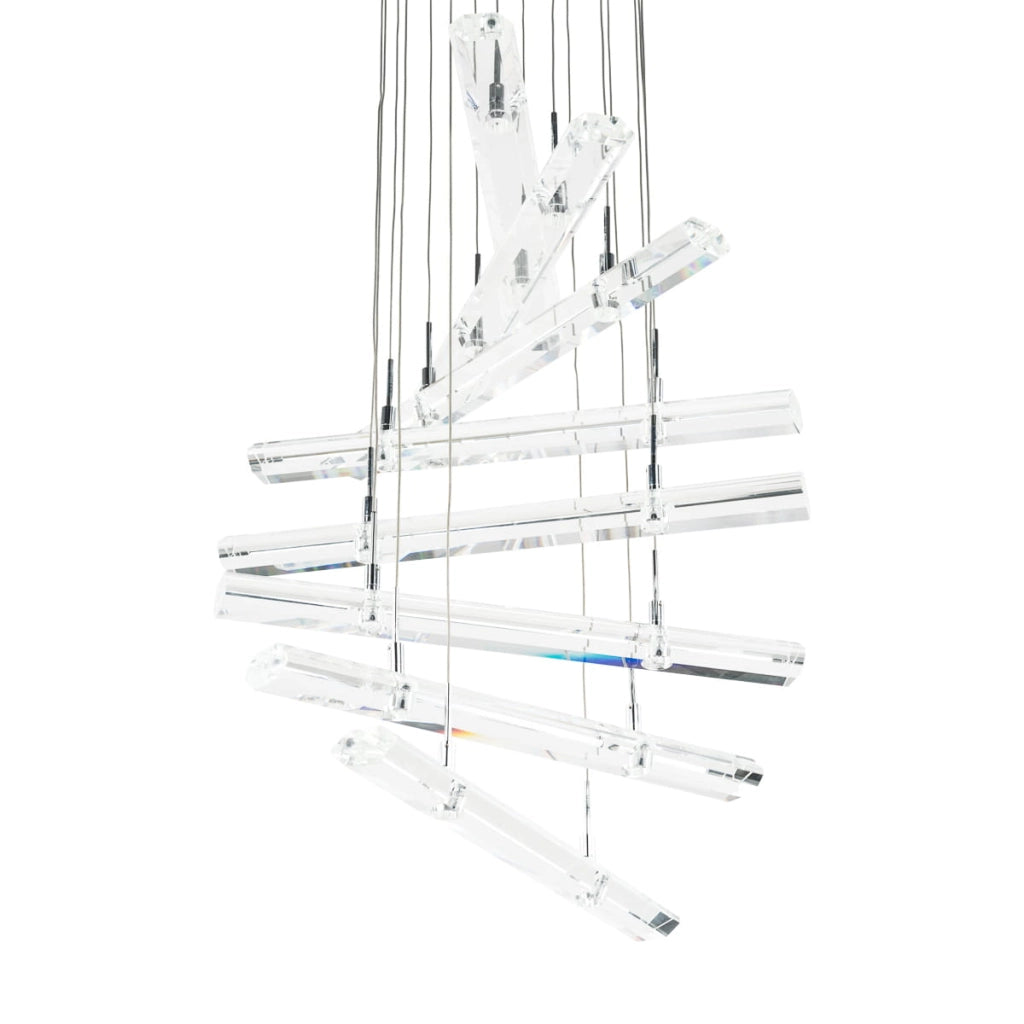 Lampadario Italux Spyro moderno cromo 20 luci MD8103