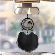 Decorazione per Retrovisore - Specchio Decorativo per Auto - Acciaio Inossidabile - 18 cm - Utilizzo Universale
