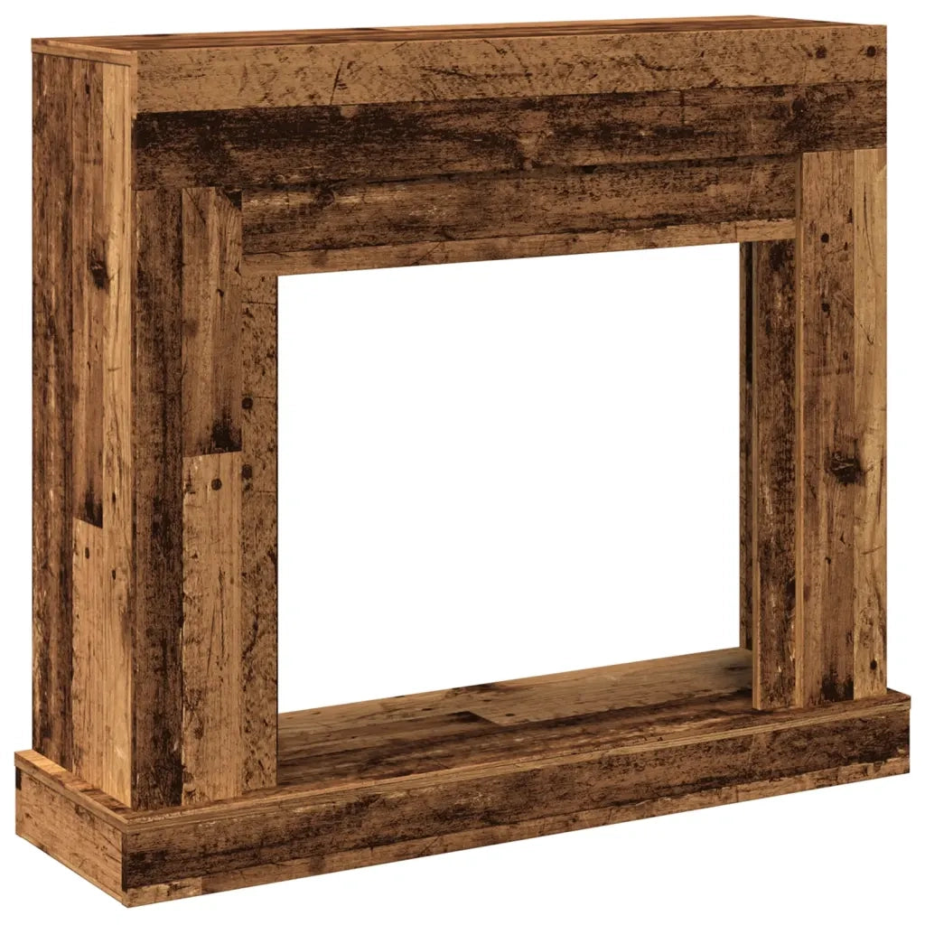 vidaXL Cornice per Camino Legno Antico 100x30x87,5 cm in Truciolato