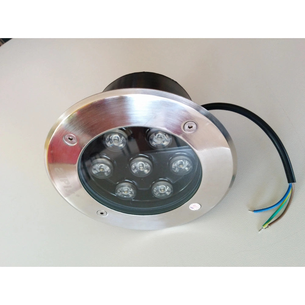 Trade Shop - Faretto Led Segnapasso Segnapassi Calpestabile Esterno Ip68 7w Luce Calda Fredda - -bianco Freddo      -