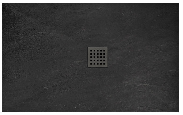 Piatto Doccia Rea Black Rock 90x120
