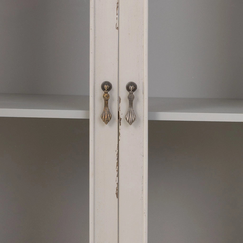 Vetrina in legno con 1 cassetto e 2 ante 80x42x148h cm