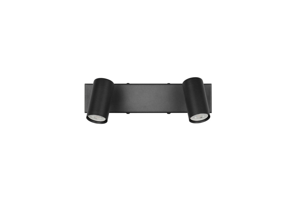 Faretto da soffitto doppio 2xGU10 nero metallo TARYN RL