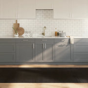 Tappeto Rettangolare Marrone Scuro 100x300 cm in BambÃ¹