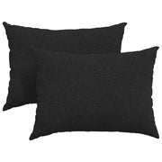 Cuscini da Divano 2 pz | Cuscini per sedie Nero 70 x 50 cm Tessuto