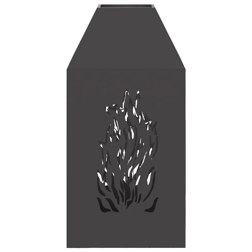Focolare Nero 50 x 50 x 100 cm Acciaio CFW1465775