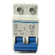 Chint interruttori magnetotermici 1p+n curva c 4,5ka serie eb 2 moduli *** ampere 10 ampere, confezione 1