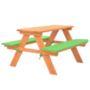 Tavolo da picnic per bambini con panche 89 x 79 x 50 cm legno di abete 02_0018690