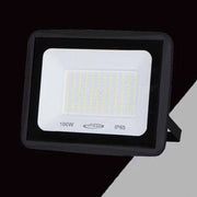 Trade Shop - Faretto Led Faro 100watt 9000lm Ip65 Nero Luce Calda Naturale Fredda Ek02-100w-n - -bianco Naturale      -