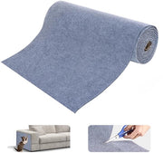 Krabmat autoadesivo per gatti, protezione contro graffi per gatti e divani, mat per gatti, mat per divani, mobili, porte, pareti, L 200 cm x B 40 cm (grigio chiaro)