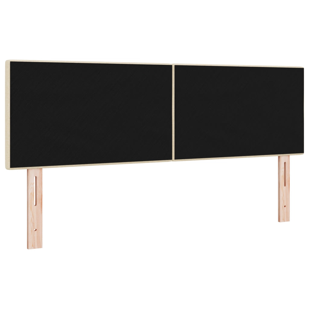 Testiera  con bottoni trapuntati crema 140 cm in tessuto