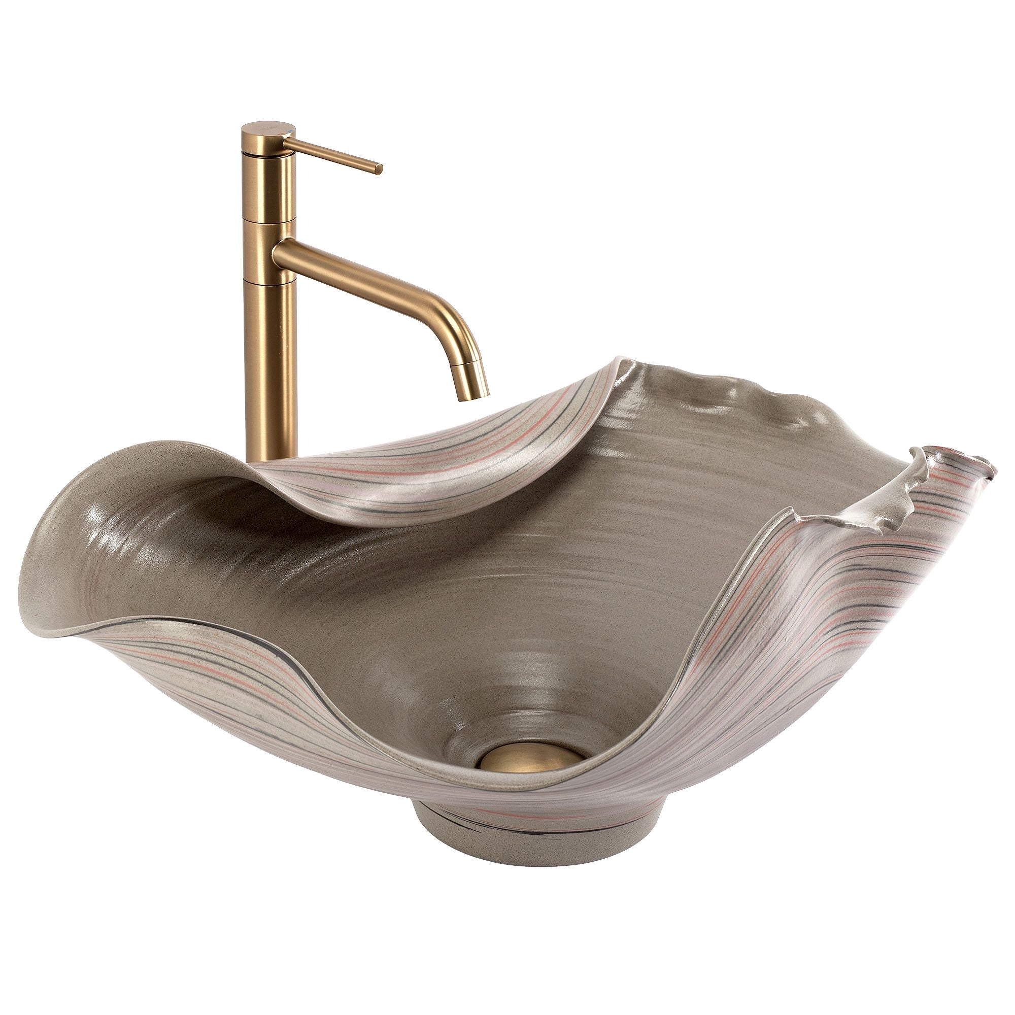 Lavabo Da Appoggio In Ceramica Rea Hm-17 Handmade Art