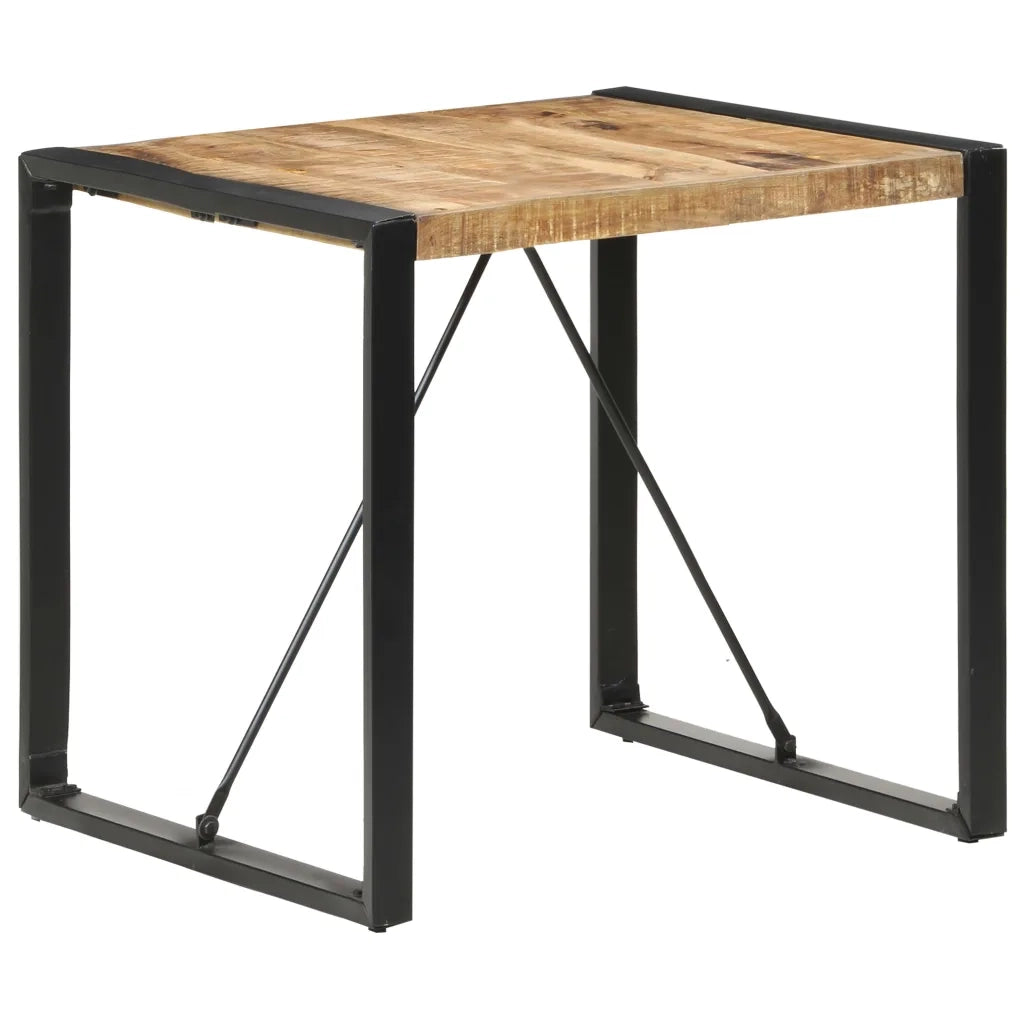 Tavolo da Pranzo 80x80x75 cm in Legno di Mango Grezzo 321600