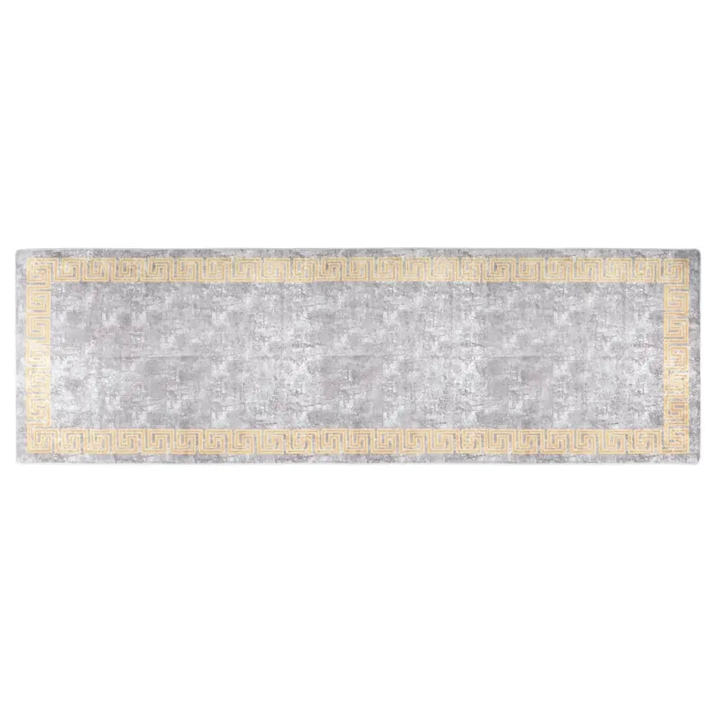 Tappeto Lavabile 80x300 cm Grigio 337935