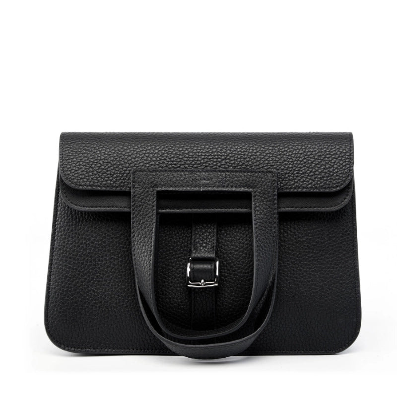 Borse casual da donna in vera pelle, nere