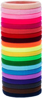Cintura per Capelli in Coton con 20 Pezzi - Supporto per Coda di Cavallo - Duraturo - Elastico - Adatto per Capelli Spessi/Crini - Elastico per Capelli
