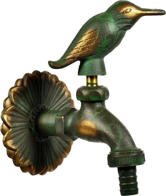 Valvola di scarico nostalgica 1/2" a specchio - grande distanza da parete - supporto massiccio - stile vintage