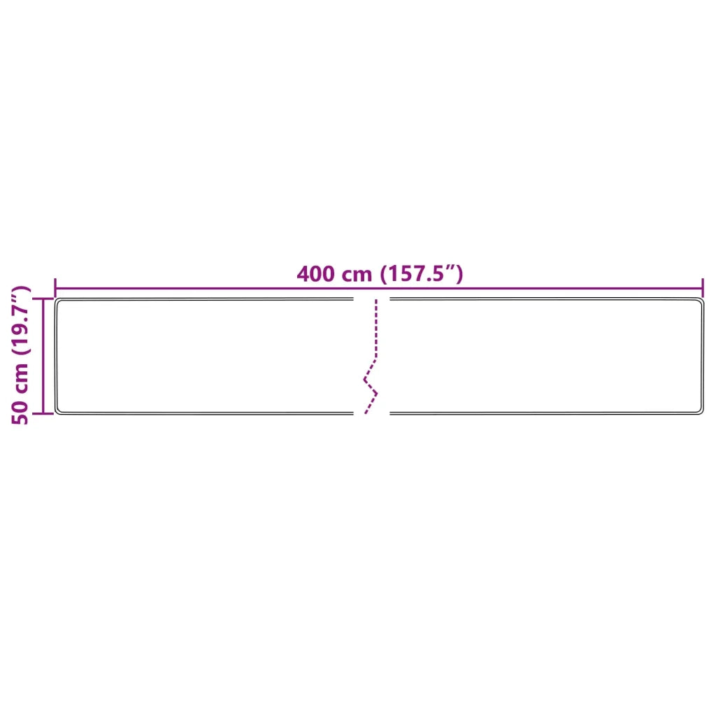 Runner Tappeto MARSA Multicolore 50 x 400 cm Poliestere e PVC