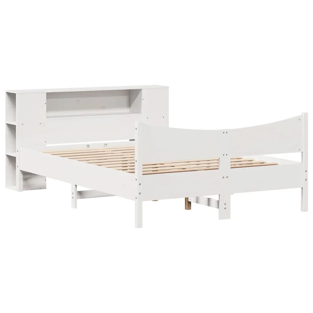 Giroletto senza Materasso Bianco 150x200 cm Legno Massello Pino 3323297