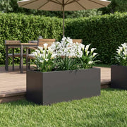 Vaso da giardino Nero 100 x 40 x 40 cm 8005246