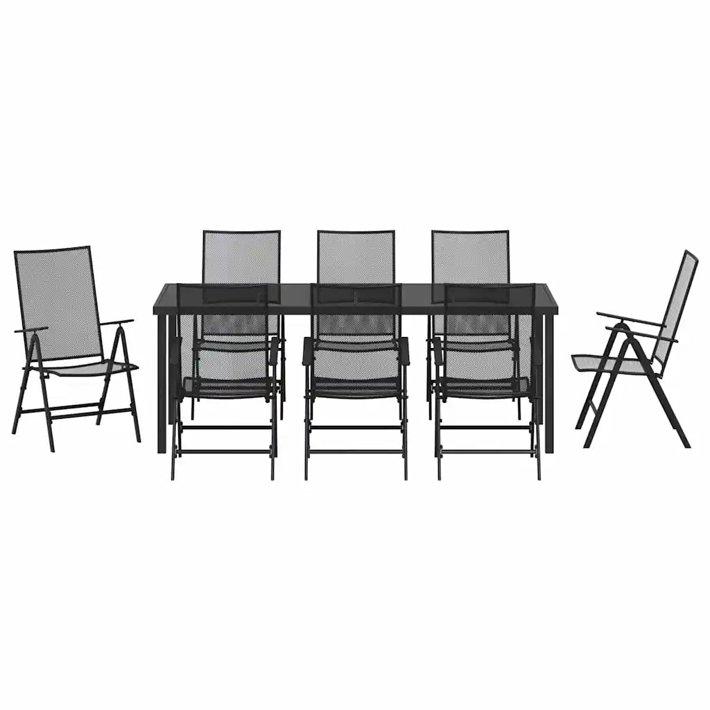 Set da Pranzo per Giardino 9 pcs Antracite 3379295