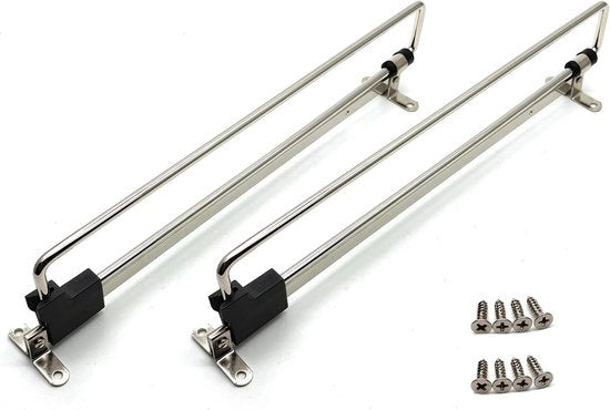 Due stecche per abbigliamento telescopiche - stecche per abbigliamento estendibili - stanghe per abbigliamento retrattili - stanghe per abbigliamento - adatte per tutti i tipi di armadi in casa