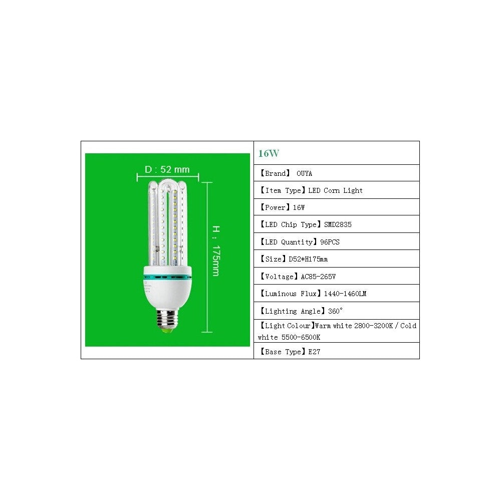 Trade Shop - Lampada Lampadina Led Faretto Di Ultima Generazione Ultra Luminosi Ed Efficienti - -bianco Freddo-16 Watt     -e27-
