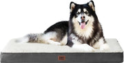 Honden letto XXL per grandi cani 120x74x9cm, cuscino per cani lavabile morbido, materasso per cani per la panchina, beige