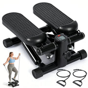 ZMH Mini stepper con fasce di resistenza e schermo LCD resistenza regolabile, ideale per allenamenti a casa e in ufficio