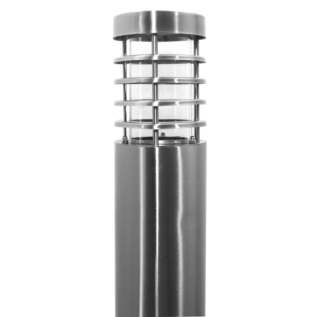 ESTADA Lampione LED palo acciaio inox impermeabile lampada attacco E27 100cm luce giardino cortile viale 230V