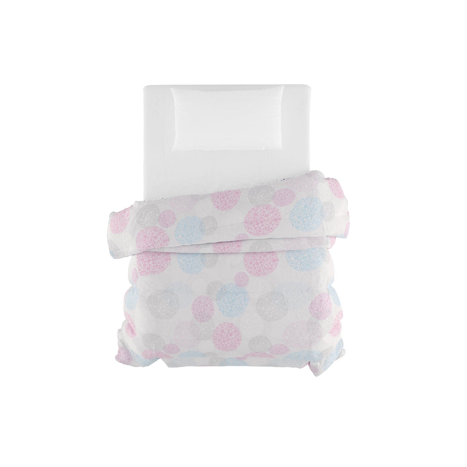 Trapunta Invernale Singola Stampata in Microfibra 200gr Double Face Molecole