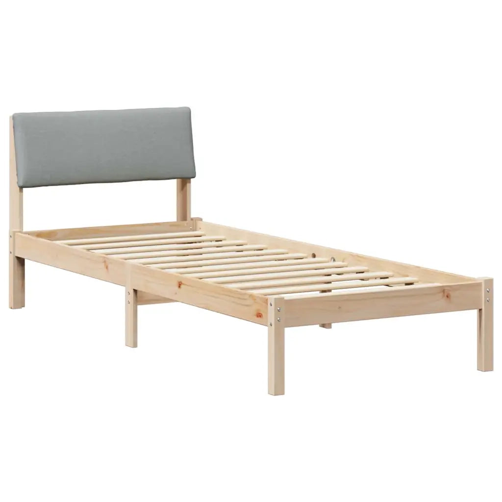 Struttura del Letto Marrone e grigio chiaro 75 x 190 cm 878579