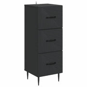 Mobile con Cassetti Nero 33 x 34,5 x 89,5 cm 894846