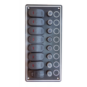 PANNELLO A 7 INTERRUTTORI CON USB