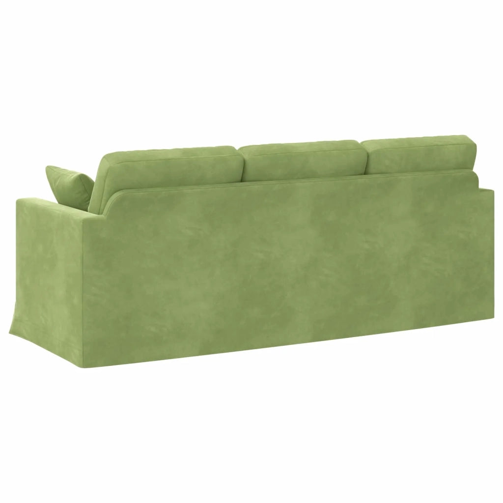 Divano Verde chiaro 198 x 78 x 80 cm Velluto