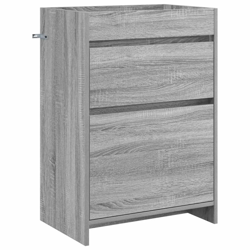 Mobiletto da Bagno Sotto Lavabo Sonoma grigio 56 x 37,5 x 81 cm 890733
