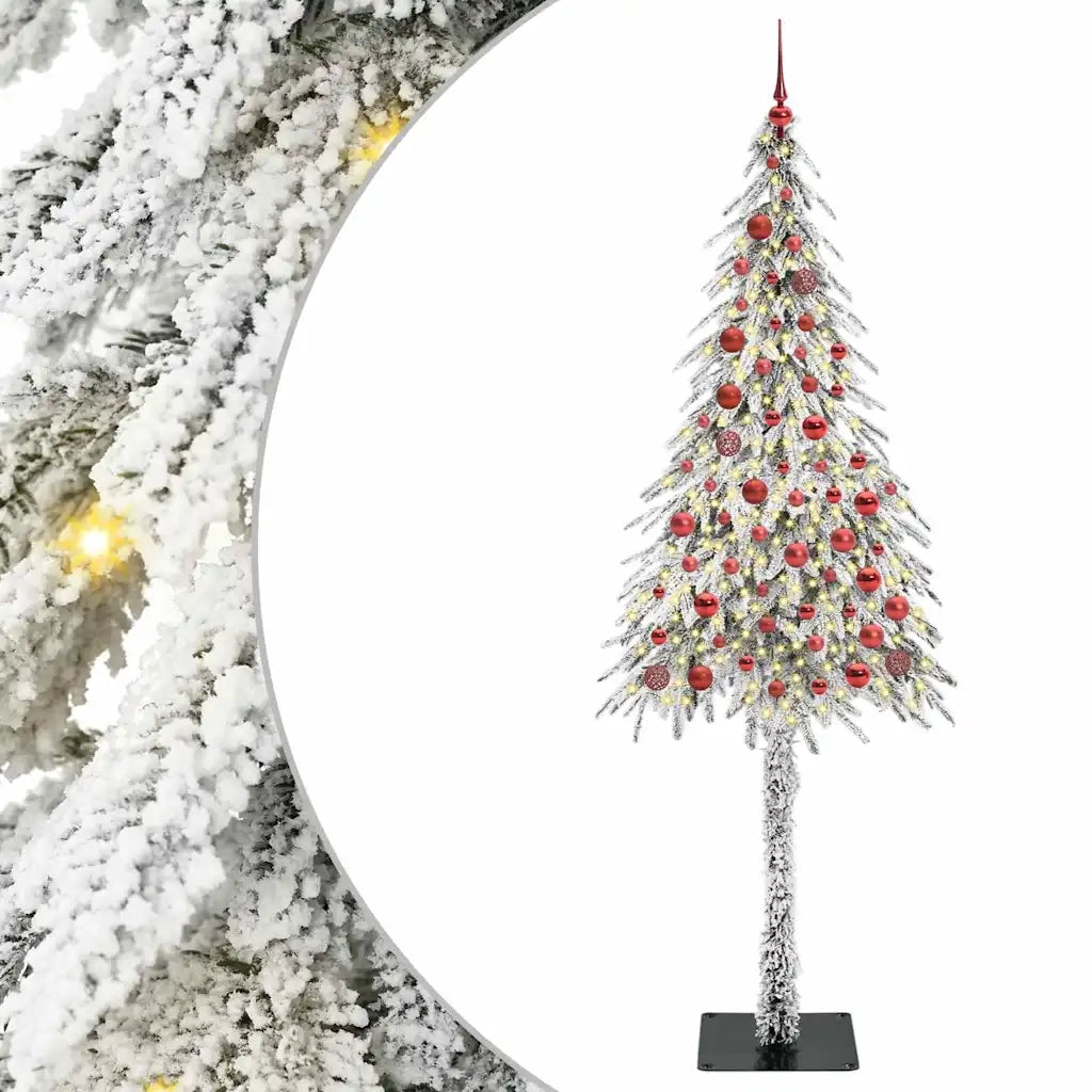 Albero di Natale con 300 LED Bianco 210 cm PE e Acciaio 3396242