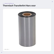 Filtro di trasferimento per stampanti etichette Thermiche, larghezza 110mm, lunghezza 300m, struttura a tre strati, alta velocità.